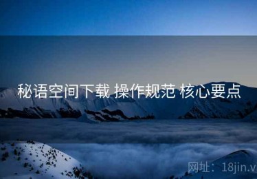 秘语空间下载 操作规范 核心要点
