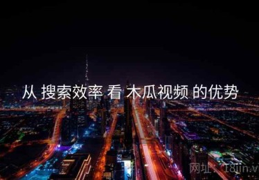 从 搜索效率 看 木瓜视频 的优势