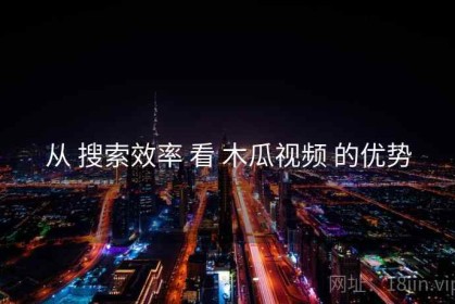 从 搜索效率 看 木瓜视频 的优势