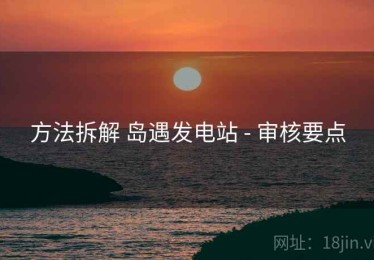 方法拆解 岛遇发电站 - 审核要点