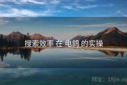 搜索效率 在 电鸽 的实操