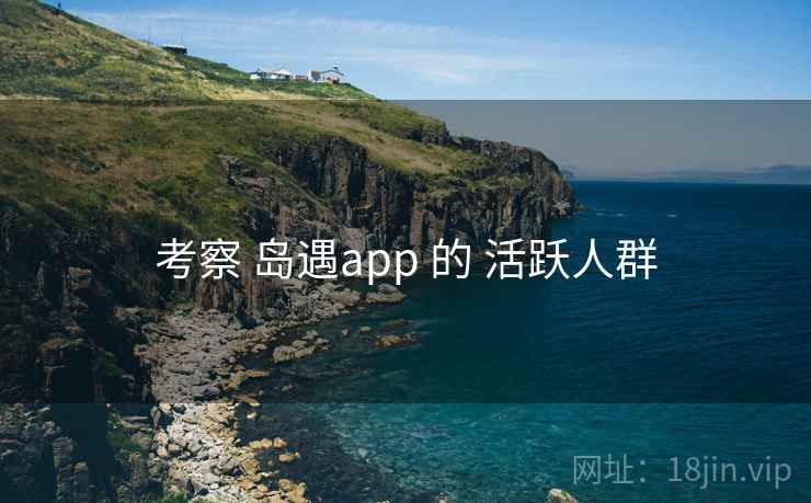 考察 岛遇app 的 活跃人群 考察 岛遇app 的 活跃人群