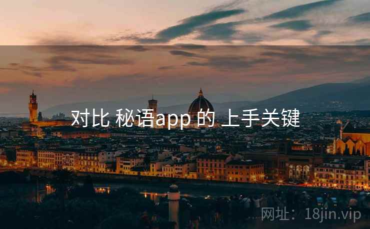 对比 秘语app 的 上手关键