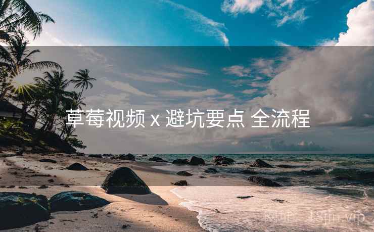 草莓视频 x 避坑要点 全流程 草莓视频 x 避坑要点 全流程